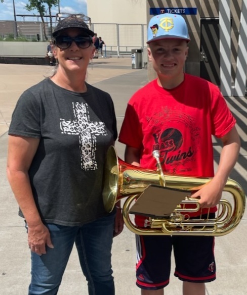 Music instructor, Kolette Struble and Will