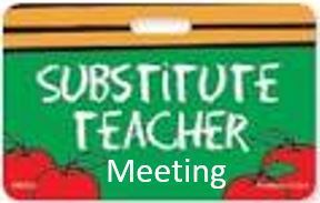 Substitute Teacher Meeting Clipart